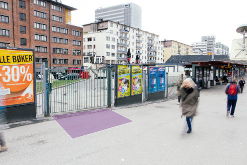 Markedsplass, Standplass, Event, Sampling, Majorstua T-banestasjon, Clear Channel, Ruter, Sporveien